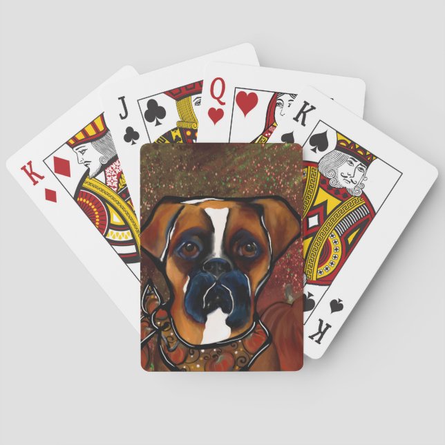 Boxerhund Casinokort (Baksidan)