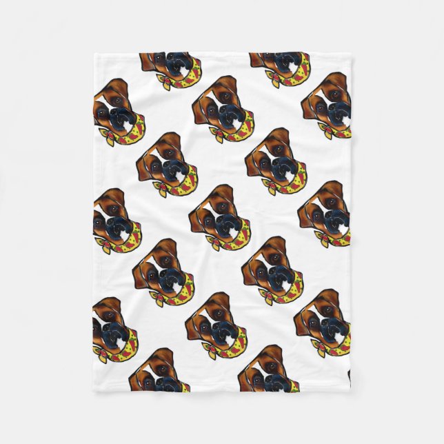 Boxerhund Cinco de Mayo Fleecefilt (Framsidan)
