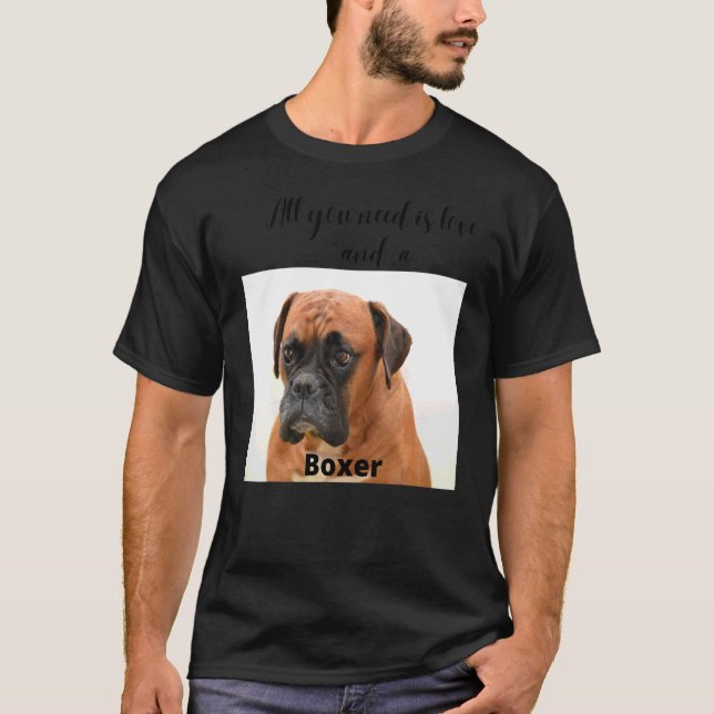 Boxerhund  Djur Och Husdjur  Hund T Shirt (Framsida)