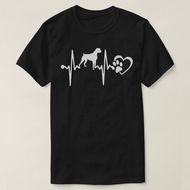 BOXERHUND HJÄRTSLAG  T SHIRT (Design framsida)