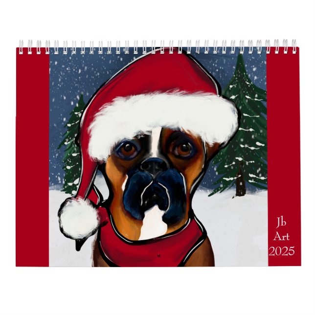 Boxerhund Kalender (Baksida)