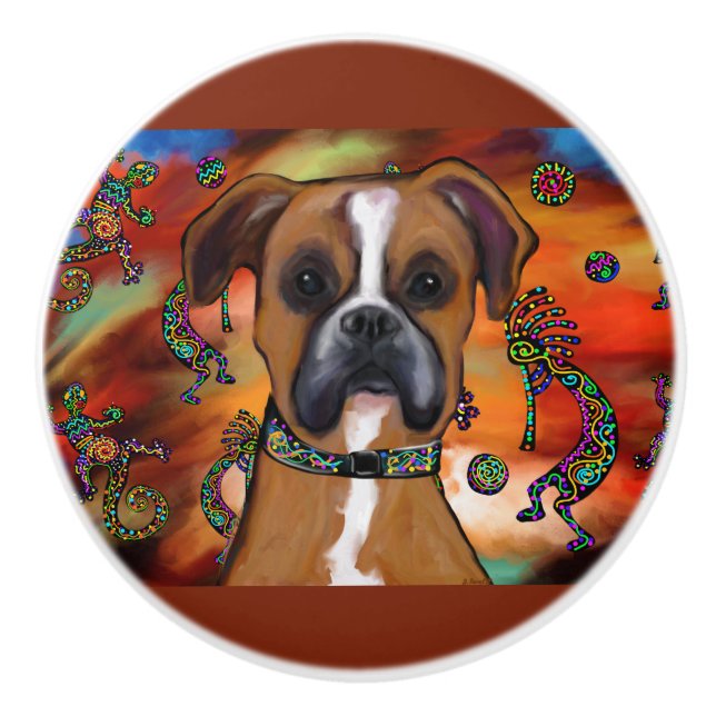 Boxerhund Knopp (Framsidan)