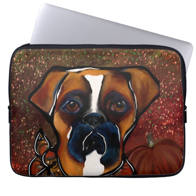 Boxerhund Laptop Fodral (Framsidan)