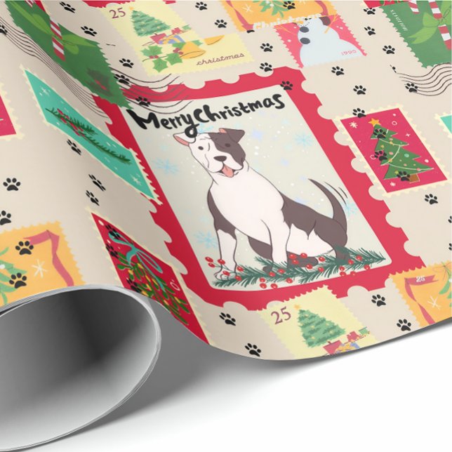 Boxerhund presentinsvepning presentpapper (Skapare uppladdad)
