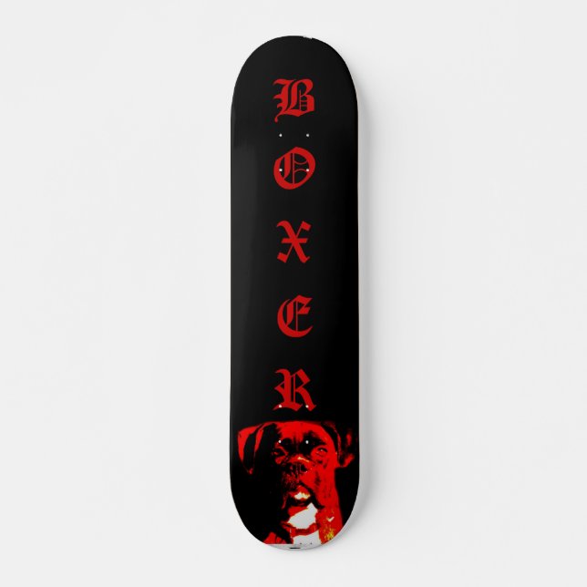 Boxerhund skateboard (Framsida)