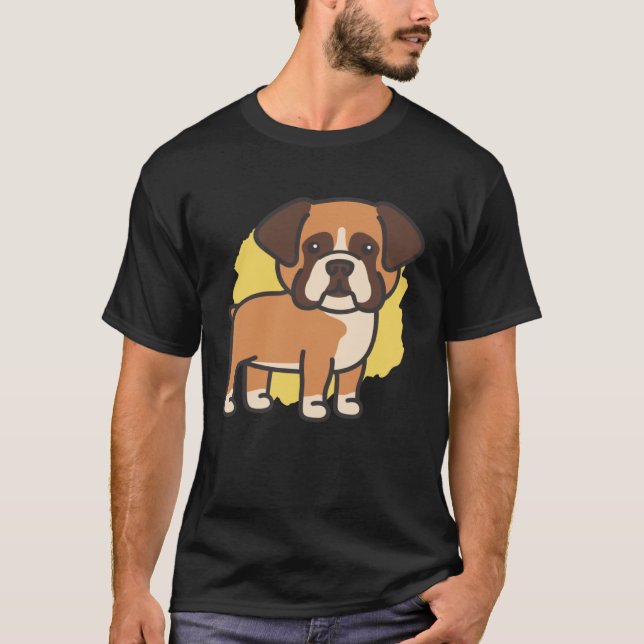 Boxerhund T Shirt (Framsida)