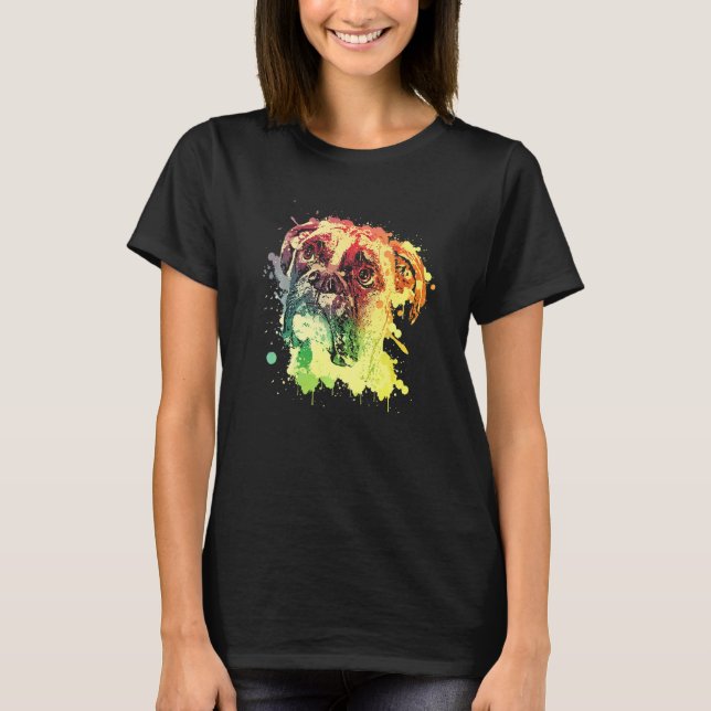 Boxerhund T Shirt (Framsida)