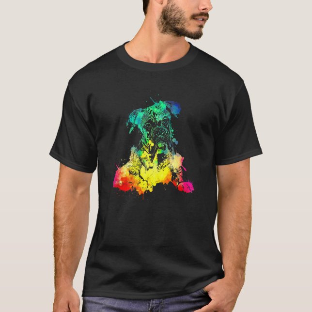 Boxerhund T Shirt (Framsida)