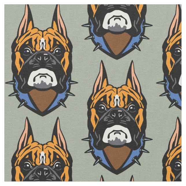 boxerhund tyg (Närbild)