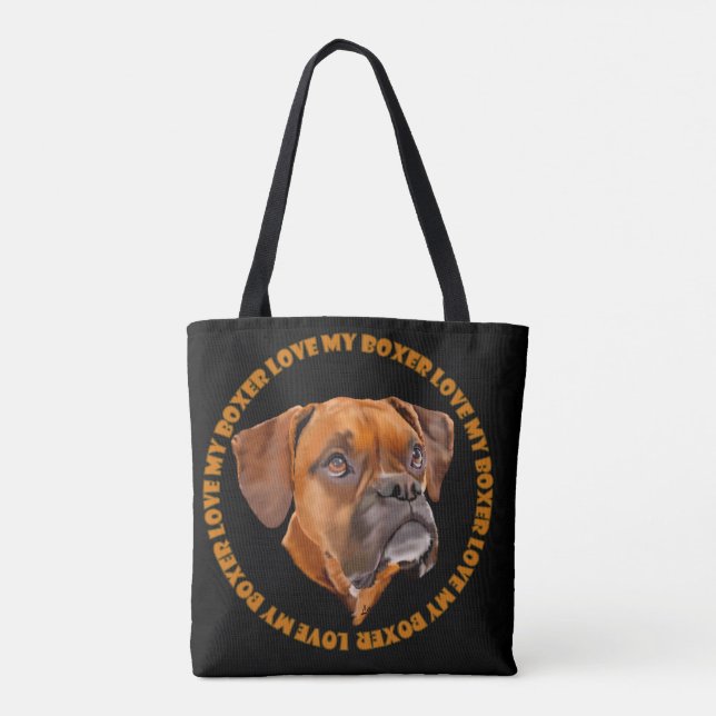 Boxerhund Tygkasse (Baksida)
