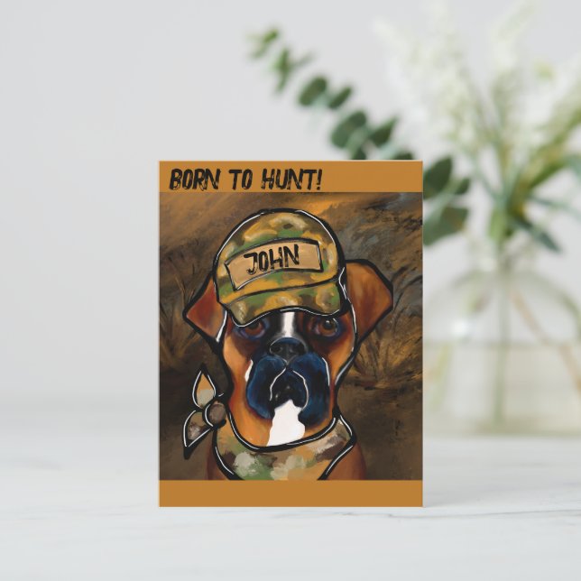 Boxerhund Vykort (Stående Fram)