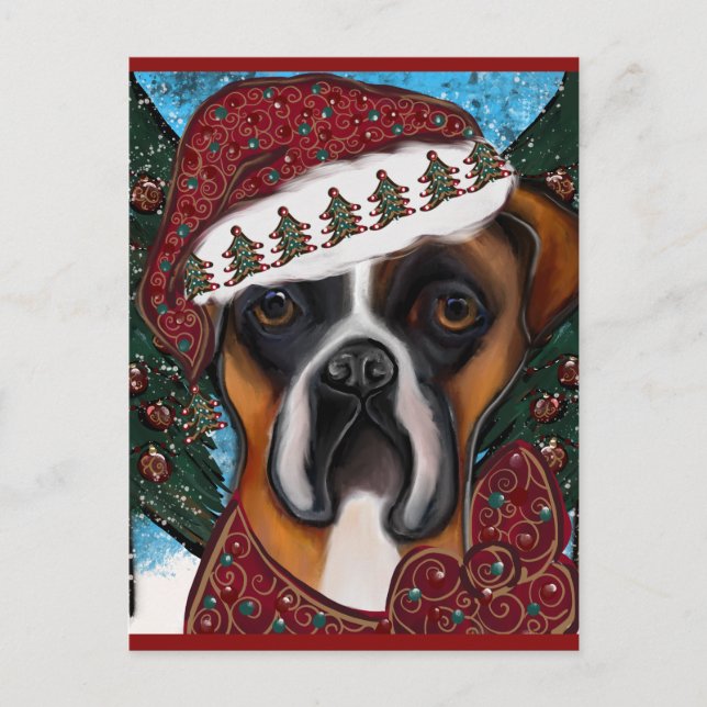 Boxerhund Vykort (Framsida)