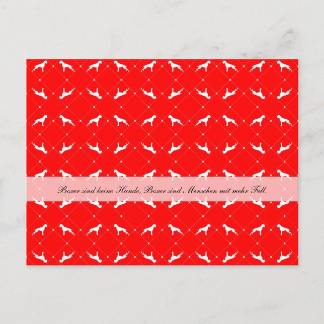 Boxerhunde Postkarte Vykort (Framsida)
