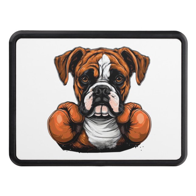 BoxerLoveK9's Designer Art Dragkroksskydd (Framsidan)