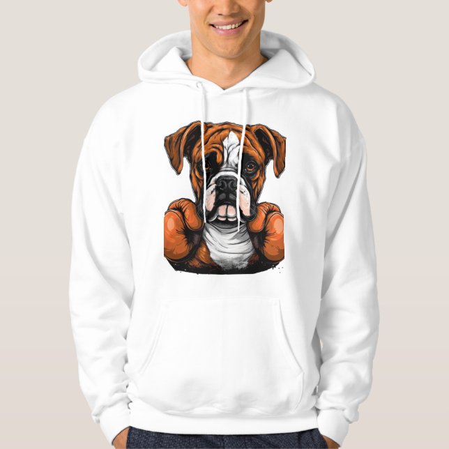 BoxerLoveK9's Designer Art Hoodie (Framsida)