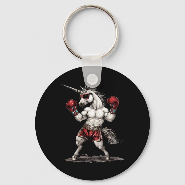 Boxermajs med boxing-handskar med fickboxning funn nyckelring (Framsida)