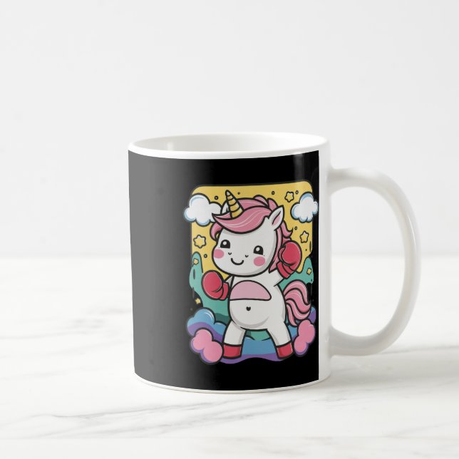 Boxermajs med boxinghandskar med Kärlek-boxning Kaffemugg (Höger)