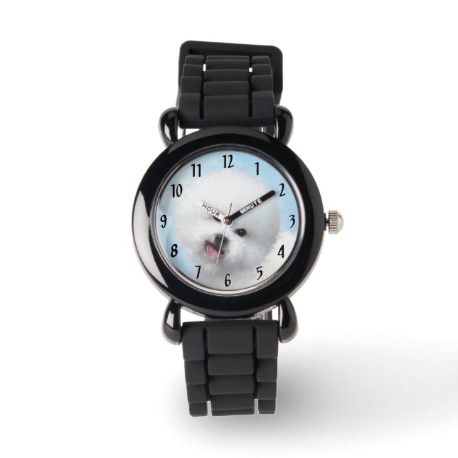 Boxermålning - Cute Original Hund Art Armbandsur (Framsida)