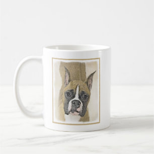 Boxermålning - Cute Original Hund Art Kaffemugg
