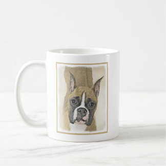 Boxermålning - Cute Original Hund Art Kaffemugg