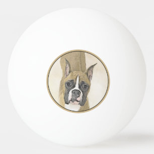 Boxermålning - Cute Original Hund Art Pingisboll