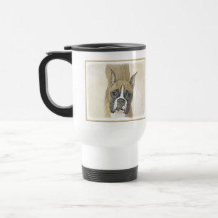 Boxermålning - Cute Original Hund Art Resemugg