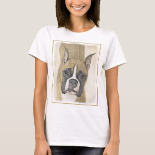 Boxermålning - Cute Original Hund Art Tee