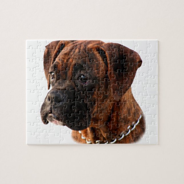 Boxerpuppy Hund Jigszawapuns Pussel (Horisontell)