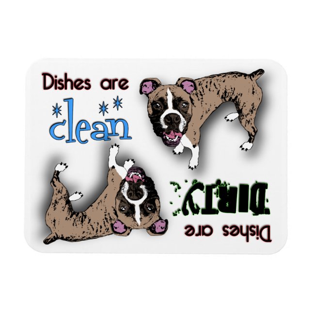 Boxerrektangulärt Dishwasher Magnet (Horisontell)