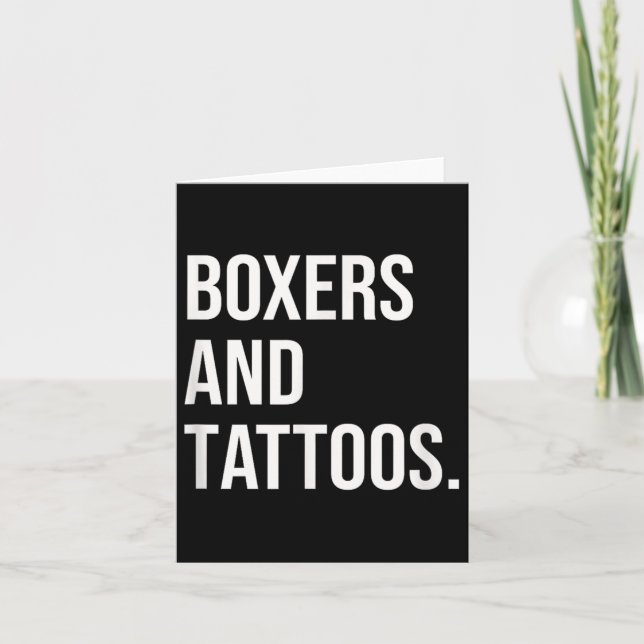 Boxers and Tattoos German Boxer Owner Inked Fu Hun Kort (Framsida)