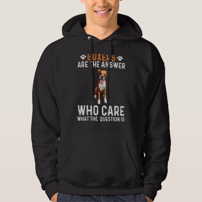 Boxers är svaret på frågan hoodie (Framsida)