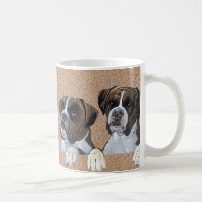 Boxers Hund Coffee Mugg Kopp (Höger)