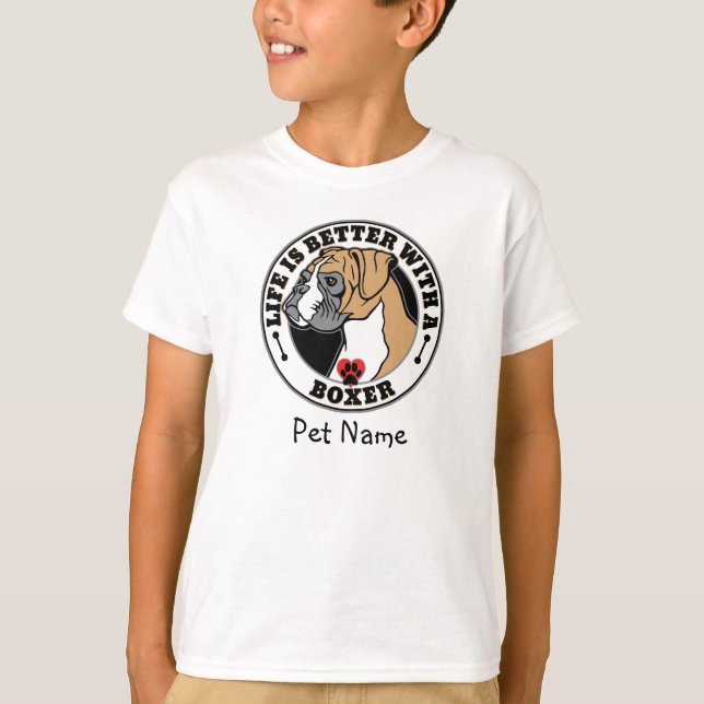 Boxers Personlig är bättre med en boxer T Shirt (Framsida)