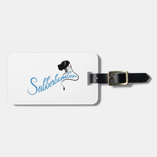 Boxertext Hund-Hund Bagagebricka (Horisontell Framsida)