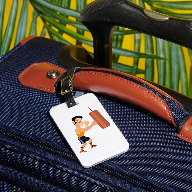 Boxerutbildning med Slående bag Bagagebricka (Skapare uppladdad)