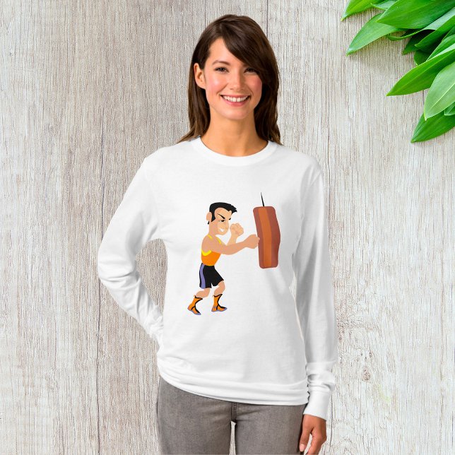 Boxerutbildning med Slående bag T Shirt (Skapare uppladdad)