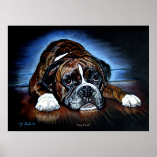 Boxerutskrift, poster Hund