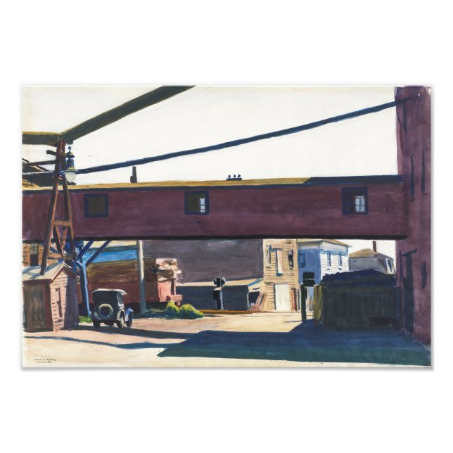 Boxfabrik, Gloucester | Edward Hopper | Fototryck (Framsidan)