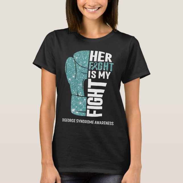 Boxhandskar Digeorge Syndrom Krigare T Shirt (Framsida)
