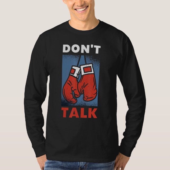Boxhandskar för boxar och boxar t shirt (Framsida)