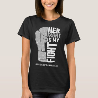 Boxhandskar Lungcancer Krigare T Shirt