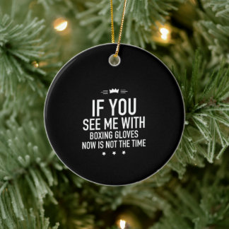 Boxhandskar vita julgransprydnad keramik