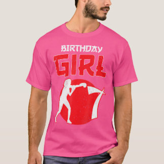 Boxing 7 ÅRS Åldersdagstag Mma Martial Arts Girls T Shirt