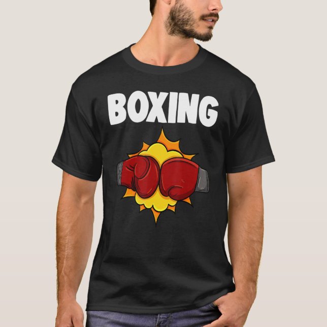 Boxing All Day Women Boxing Glove Sports Kärlek T Shirt (Framsida)