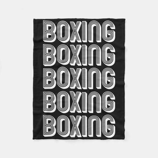 Boxing Älskare Fleecefilt (Framsidan)