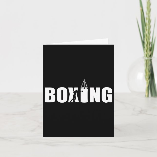 Boxing Älskare Gym Boxer Kickboxing Kickboxer Enth Kort (Framsida)