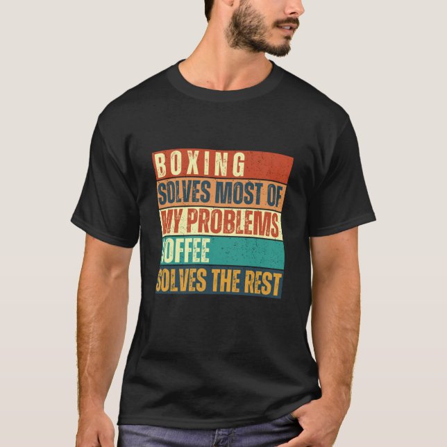 Boxing and coffee training workout Fläkt Tee Funy  (Framsida)