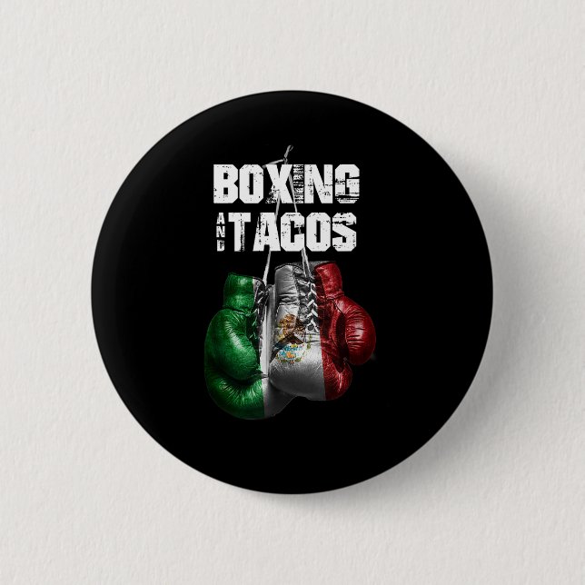 Boxing and Tacos Funny Mexico Knapp (Framsida)