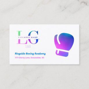 Boxing ANPASSNINGSBAR LOGOTYP QR Visitkort
