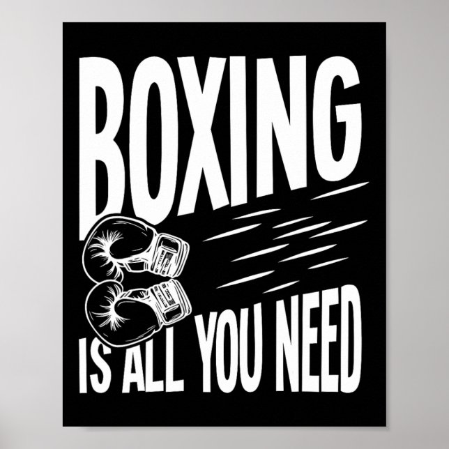 Boxing är allt du behöver poster (Framsidan)